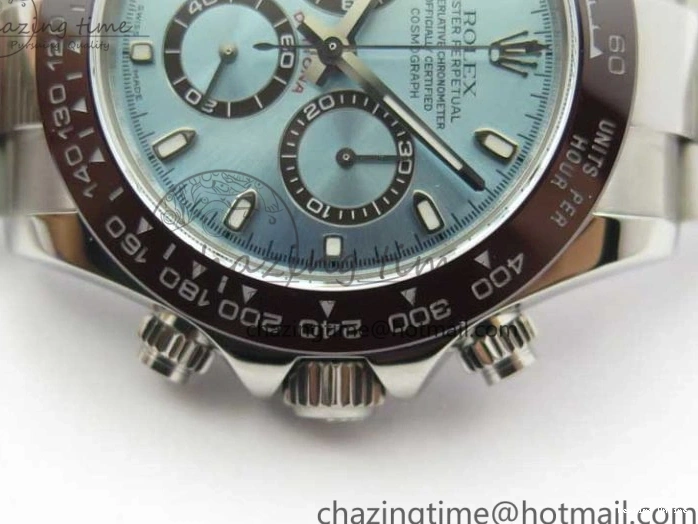 1218 Daytona 116506 Noob 1:1 Best Edition Ceramic Bezel Ice Blue Dial on SS Bracelet A Functional 2979
